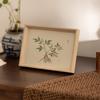 Chinese Style Picture Frame Vintage Floral Mini Photo Frame Wooden Standing Display Frame for Tabletop Wall Decor