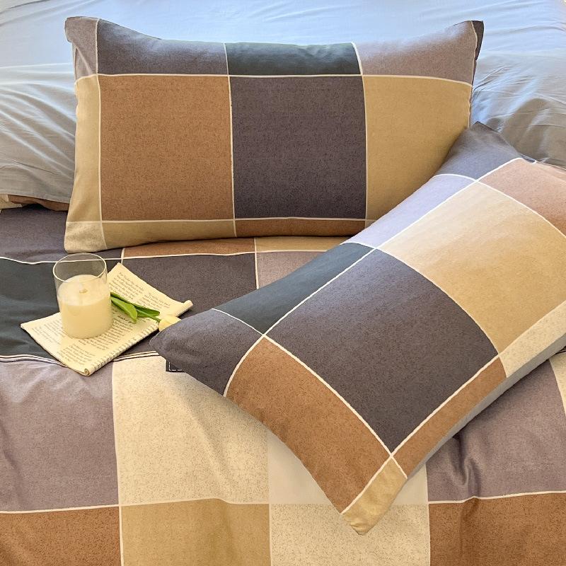 Față de pernă Față de pernă simplă Lenjerie de pat pentru cămin studențesc de o persoană 48*74cm Casnic