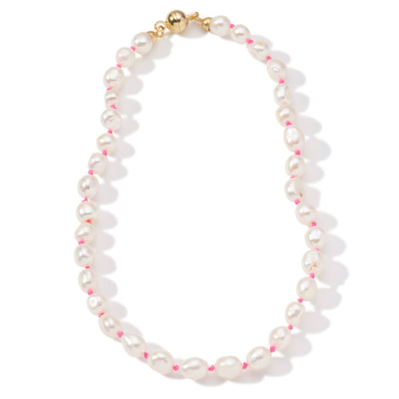 

XTE [Barocca] Freshwater Pearl Pink Knot Necklace 38cm