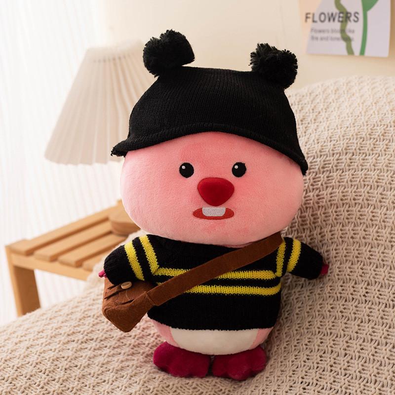 Animal Plush Loopy Soft Short Fur Pp Cotton Filling For Children Gift Dolls
