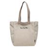 Unisex Tote Bag Literary Style Niche Letter Shoulder Bag Korean Leisure Student Class Portable Canvas