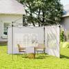 Gazebo Side Panels, Sides Replacement with Window for 3x3(m) or 3x4m Pop Up Gazebo, 2 Pack, White