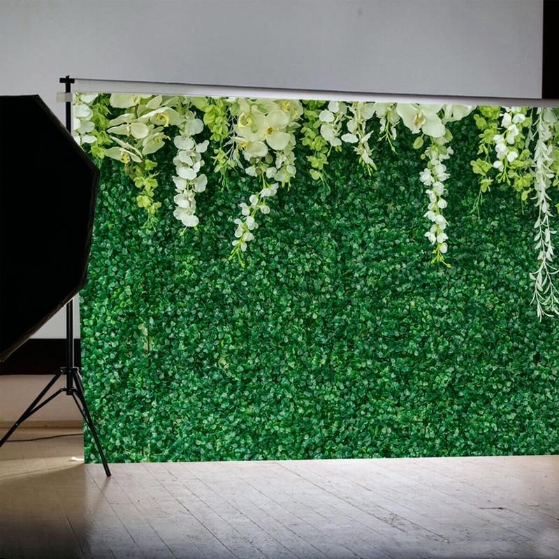 Green Leaf Backdrop Curtain Floral 3D Wedding Birthday Party Background Props