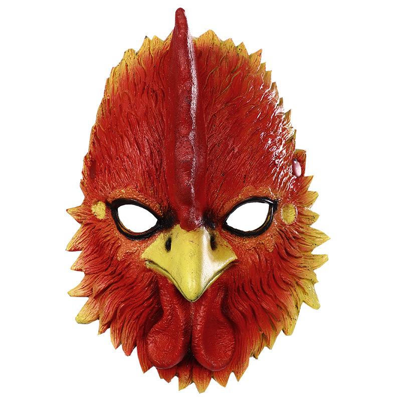 Chicken Head Mask Orgy Cock Animal Head Mask Cos Makeup Stage Performance Props