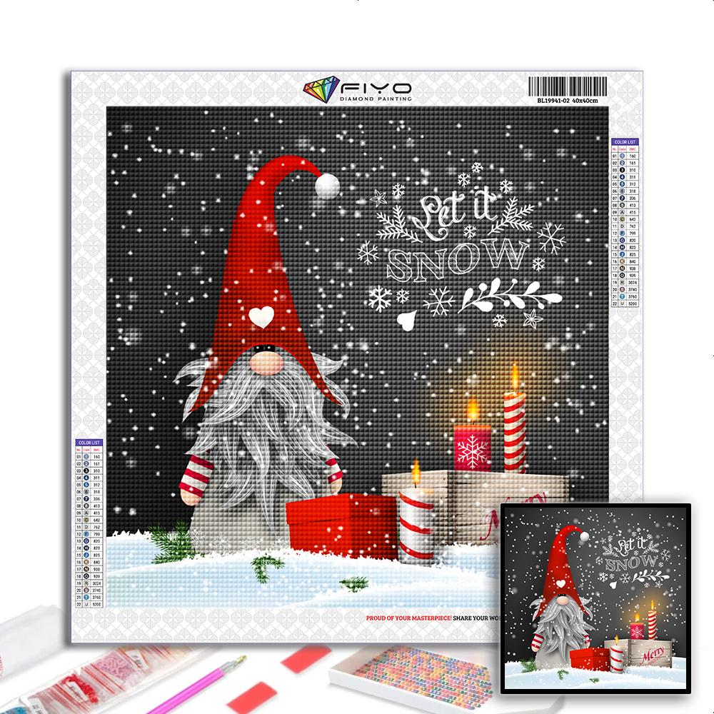 

DIY 5D алмазная живопись Рождественская елка Санта-Снеговик набор для вышивки крестом полная дрель вышивка мозаика художественная картина стразы подарок Full Square 30X30CM