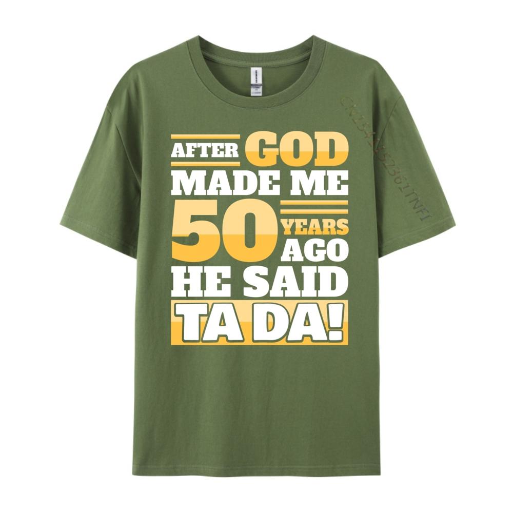 Funny 50th Birthday 50 Years Mens Shirts Graphic Tee Camiseta Masculina Chinese Style