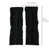 Elastic Ripped Leg Warmers Women Subculture Pile Up Mid Tube Socks Warm Stockings Knitted Broken Hole Socks Streetwear