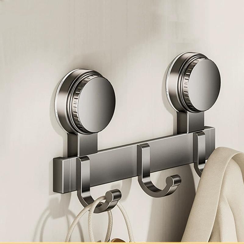 

Настенный крючок на дверь, без сверления, самоклеящийся крючок с высокой несущей способностью, для входной двери в ванную комнату, крючок для одежды, вешалка 3 Hooks