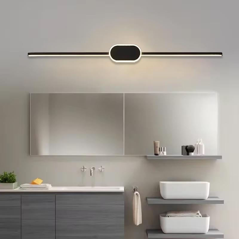 40/60/80CM Mirror Front Lamp  Bathroom Decorative Lights Mirror 40/60/80cm Long Strip Wall Sconces Living Room Indoor Fixture