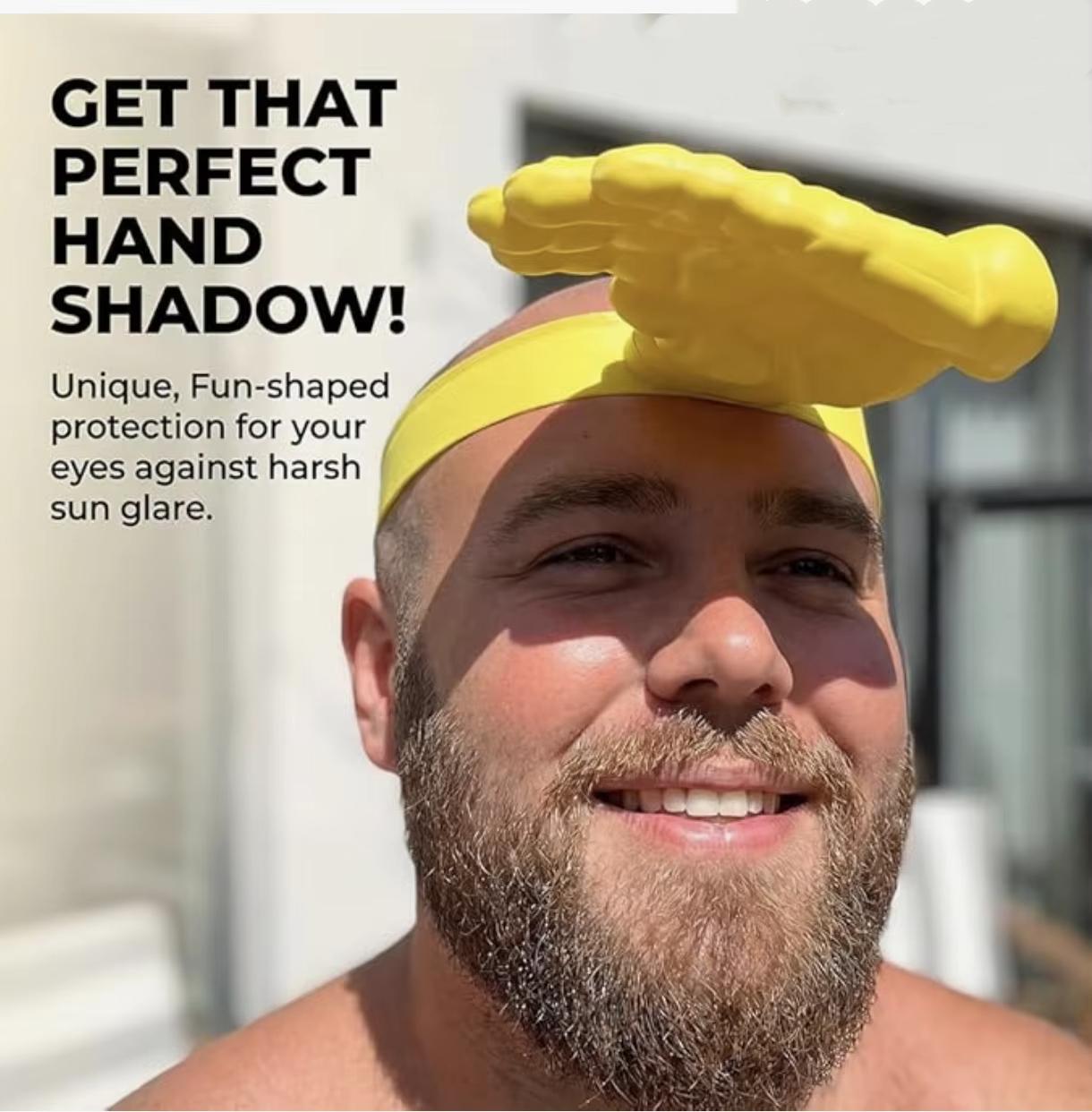 3D Palm Sun Hat Funny Hand Shape Sun Visor Unisex Sun Shield жёлтый