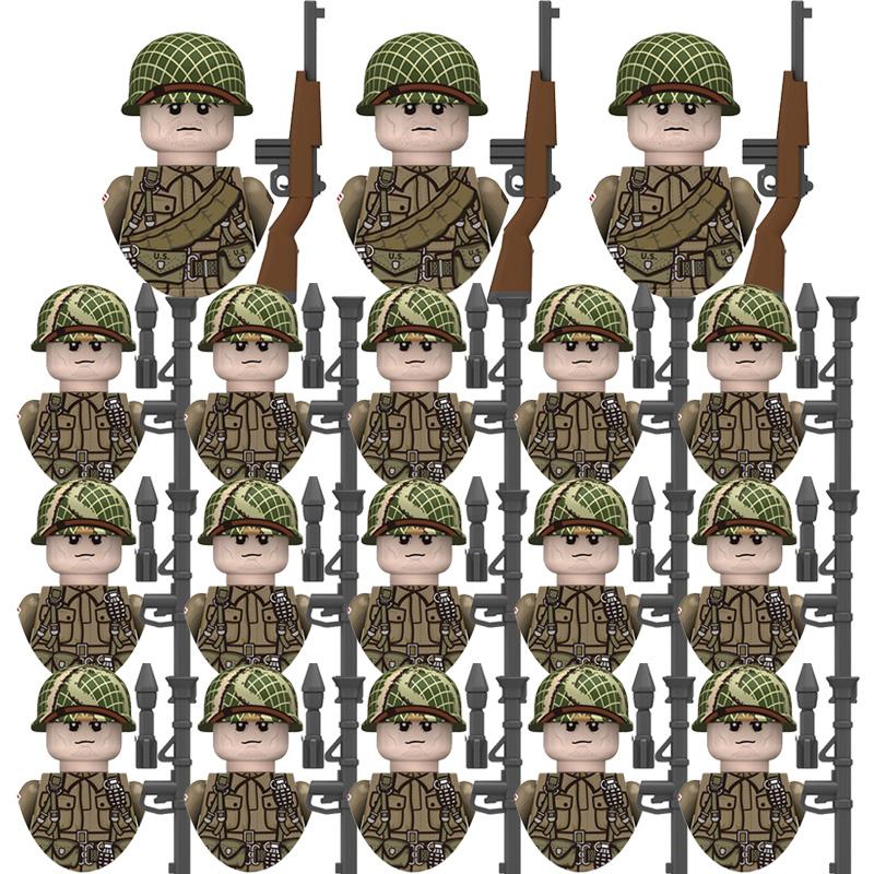 18pcs Kids Toys Military Figures Model Soldier Weapon Combination Package Boys Holiday Gifts