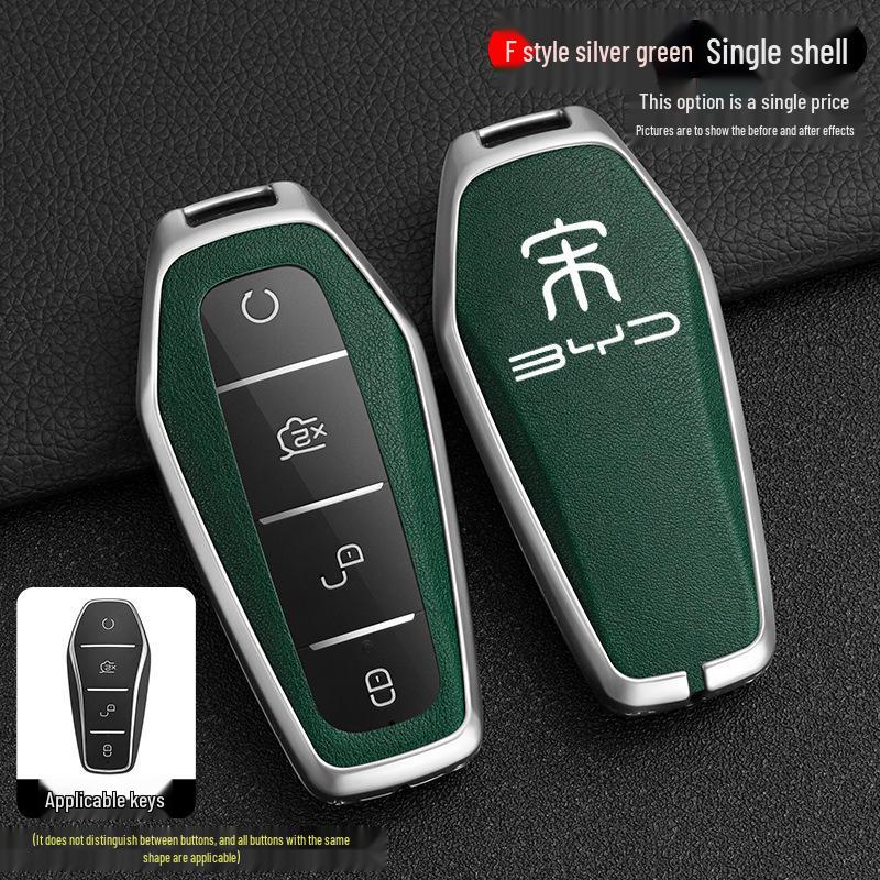 BYD Song Tang Max G5 E5 Qin Car Metal Key Case - Creative Shell Design