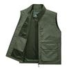 Multi-bag Vest Men's Middle-aged and Elderly Loose Plus Size Casual Photography Vest Lapel Vest Sleeveless Jacket Men