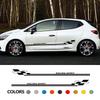 2PCS Car Door Side Stickers For Renault Clio Megane Duster Auto Accessories Graphics Raicng Spirit Decor Decals Vinyl Film Cover