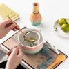 Song Dynasty Matcha Bowl and Whisk Set - Japanese Tea Ceremony Accessory.