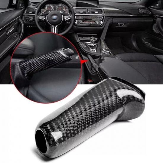 Real Carbon Fiber Front Hand Brake Trim Cover For BMW F20 F30 F22 E84 E90 E60 Z4