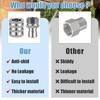8/4PCS 3/4in Garden Hose Quick Connect Water Hose Fitting Stainless Steel Female and Male Connector Pressure Washer Pump Adapter