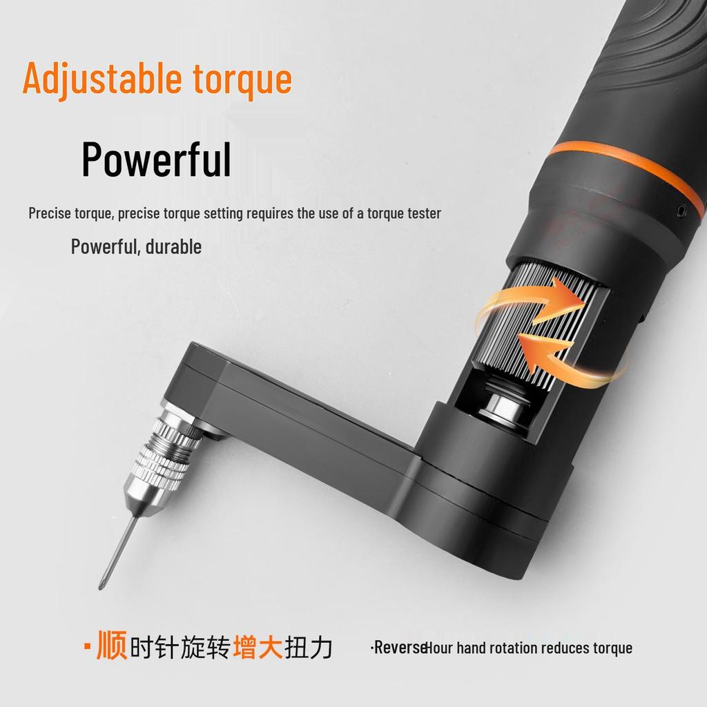 Handa Z-Type Angled Electric Screwdriver, Industrial-Grade Brushless with Adjustable Torque for Narrow Spaces