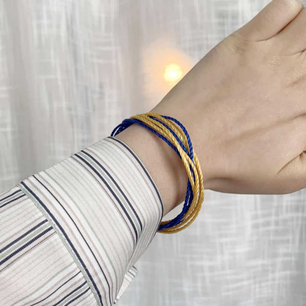Gele Blauwe Nationale Vlag Armband Blauwe Gele Vlag Armband Sieraden Unisex Cadeau