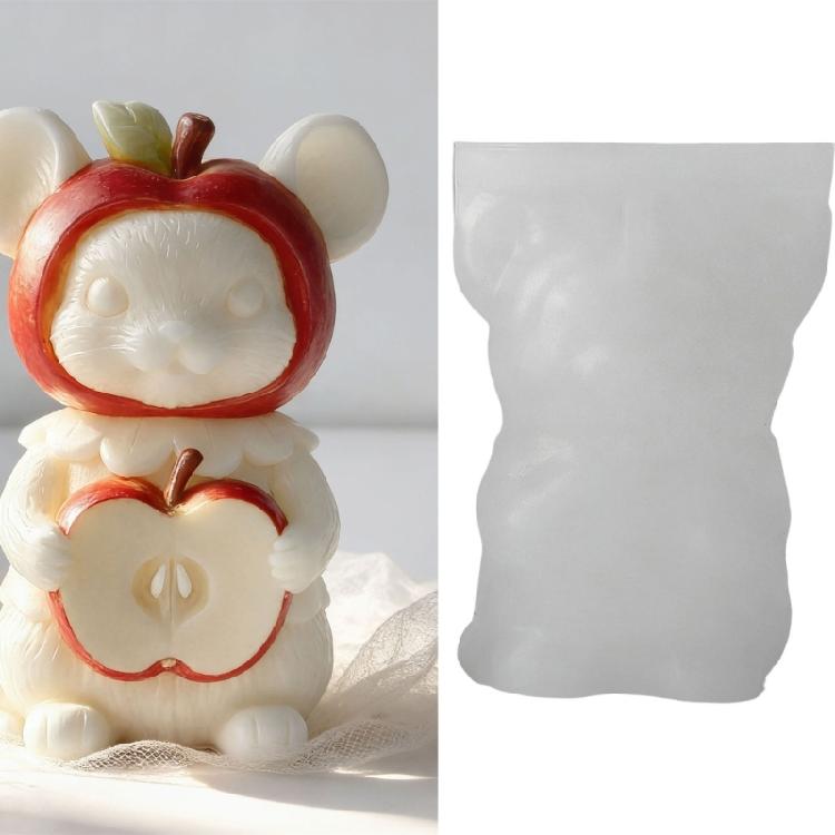 Mouse Shape Candle Silicone Mold Dishwasher Safe Use For Wax Melts Soap Making Unique Decorative Projects