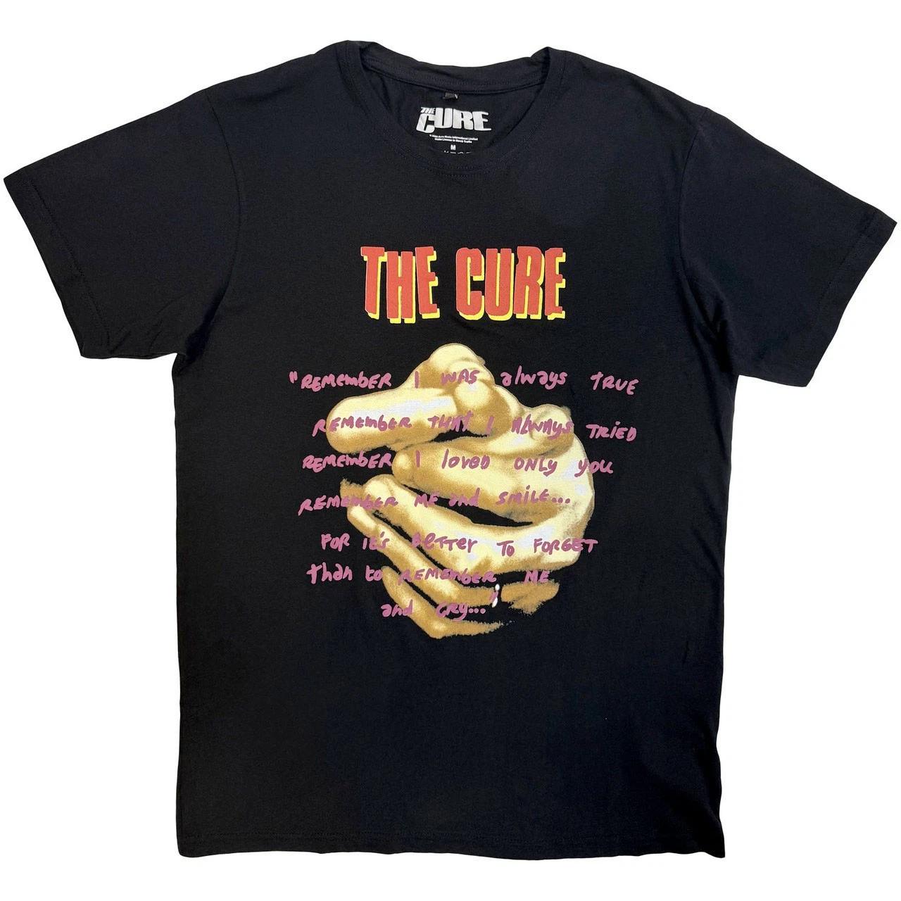 The Cure - Praying Hands Treasure Lyric - Black Carbon t-shirt L