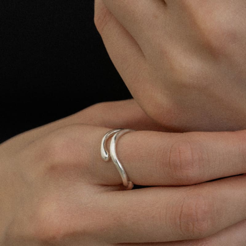 NORMALLEE [Silver 925] Flow Ring