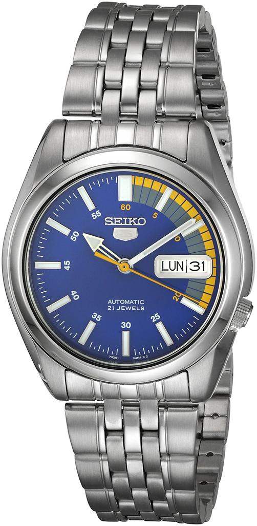 Seiko 5 Automatic Overseas Watch, Model, Blue, SNK371K1, Men's [Imported]
