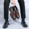 High Quality Social Leather Shoes For Men British Tassels Formal Leather Men'S Wedding Business Dress Leather Brogues Shoes Man