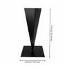 Black Iron Vase Modern Design Triangle Minimalist Style