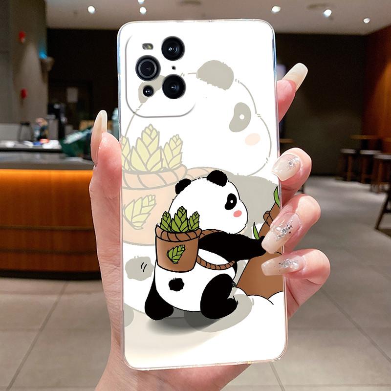 Phone Case For OPPO Find X3/Find X3 Pro Butterfly Bow Protective Casing Transparent Soft Silicone TPU Cover