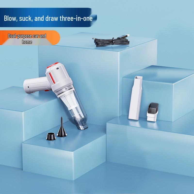 

Портативный беспроводной ручной пылесос для автомобиля и дома - USB-перезаряжаемый пылесборник