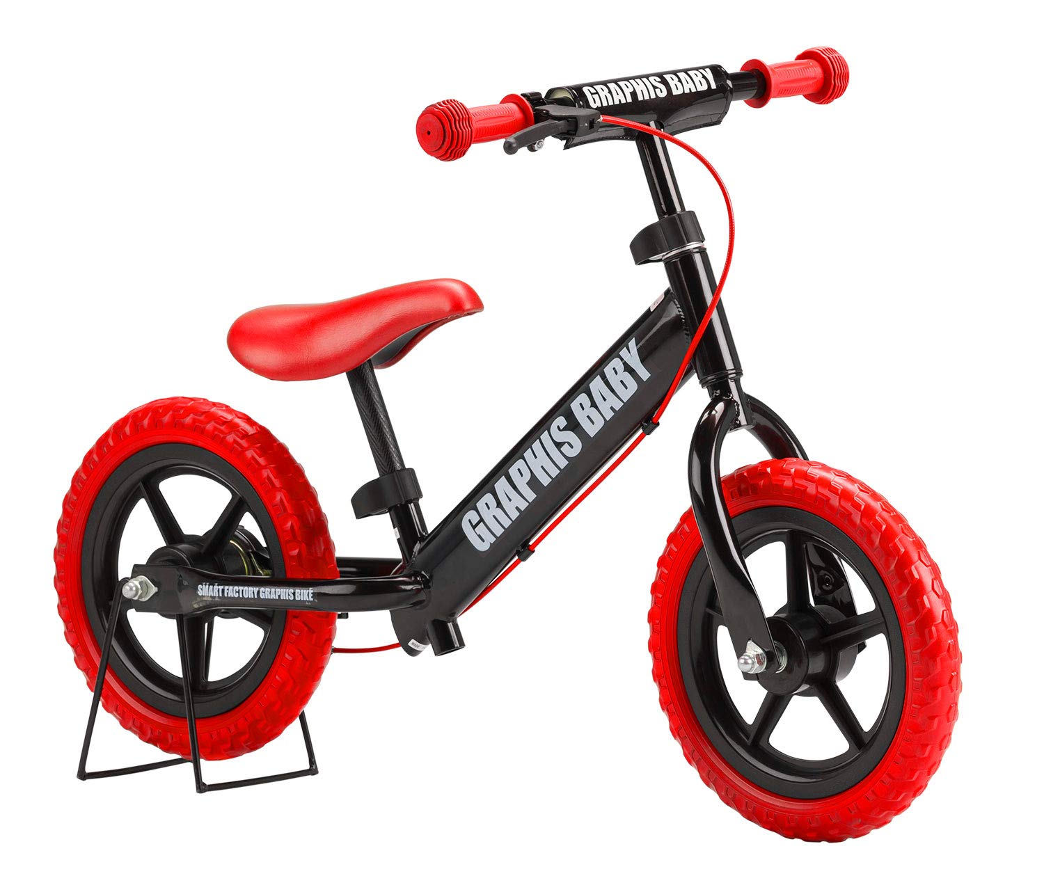 

GRAPHIS Велосипед для малышей без педалей, Черный/Красный, GR-BABY