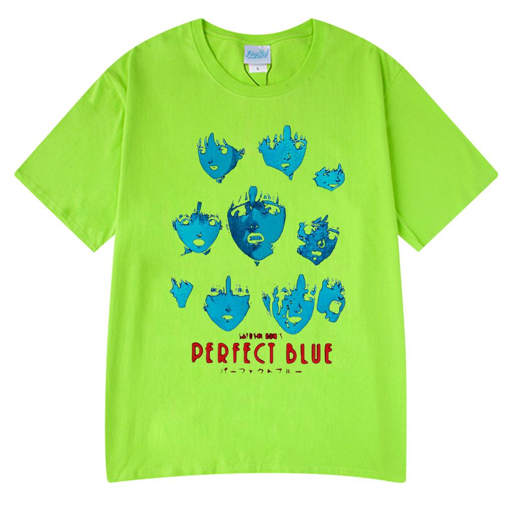 Japanischer Anime Perfect Blue Mima Kirigoe T-Shirt Herren Damen Kleidung Mode Tee Tops Harajuku Übergroß Kurzarm Streetwear