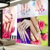 Wallpaper 3d Beautiful Beauty Salon Nail Salon Wall Mural Romantic Personality Rose Wallpaper