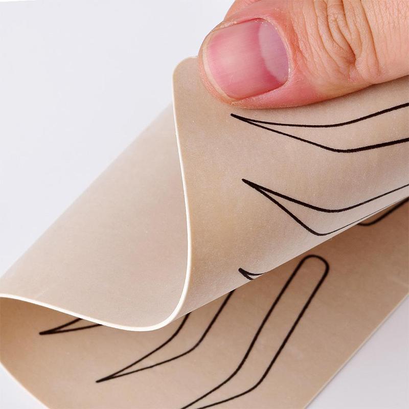 1 Pcs Silicone Blank Eyebrow Brow Tattoo Permanent Makeup Supplies Microblading Practice Skin Tattoo Beginner Exercise Tool