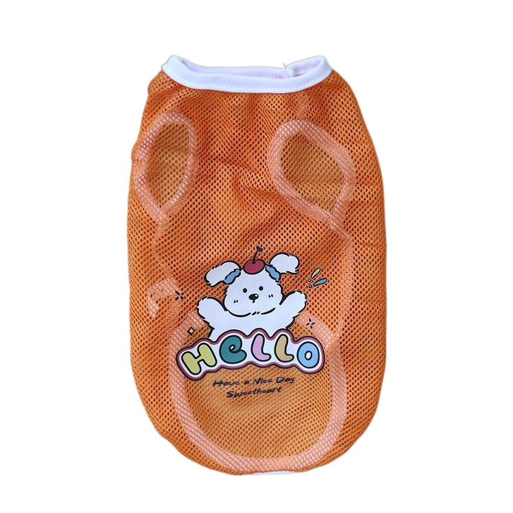 Thin Dog Clothes Breathable Cat Sunscreen Vest Dog Costumes Pet Mesh Vest  Medium and Large Dogs