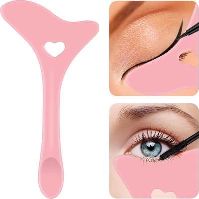 Çok fonksiyonlu Eyeliner Stencil Kanat İpuçları Silikon Eyeliner Yardım Marscara Çizim Ruj Giyen Yardım Yeniden Kullanılabilir Makyaj Araçları