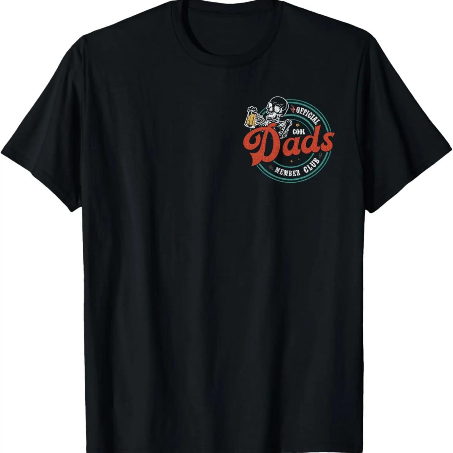 Official Member Cool Dads Club Skeleton Father s Day T-Shirt S чёрный