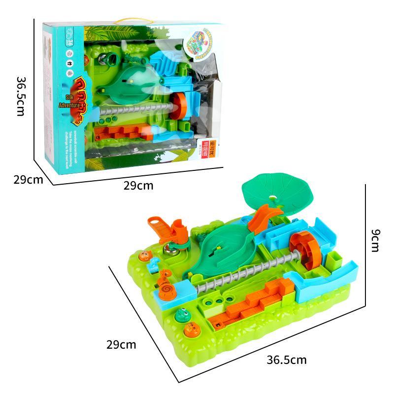 Jungle Dinosaur Adventure Marble Run Table Game for Kids - Ideal Birthday Toy