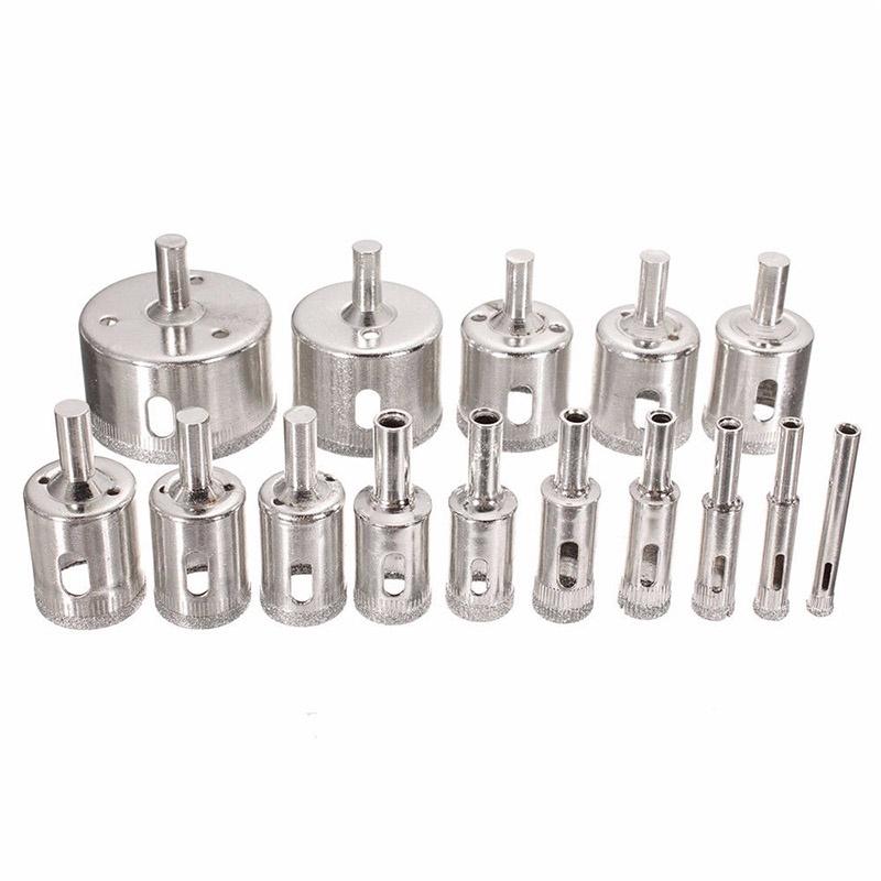 Premium Diamond Hole Saw Drill Bit Set For Effortless Tile Marble Glass Cutting 6mm-50mm**