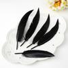 Pack Of 100 Natural Black Feather Natural Gooses Feather For Craft Wedding Decoration Hat Earrings Jewelery Making