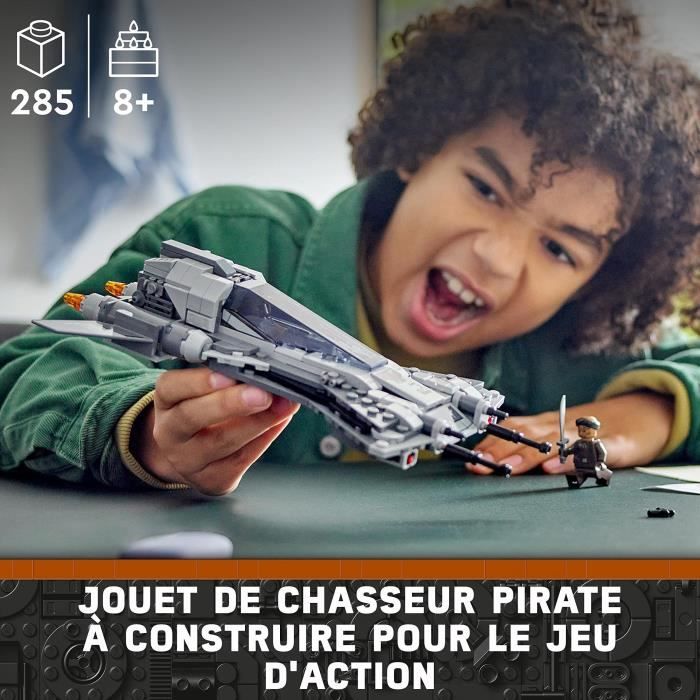 Lego® star wars 75346 le chasseur pirate, jouet avec minifigurines pilote et vane, le mandalorien