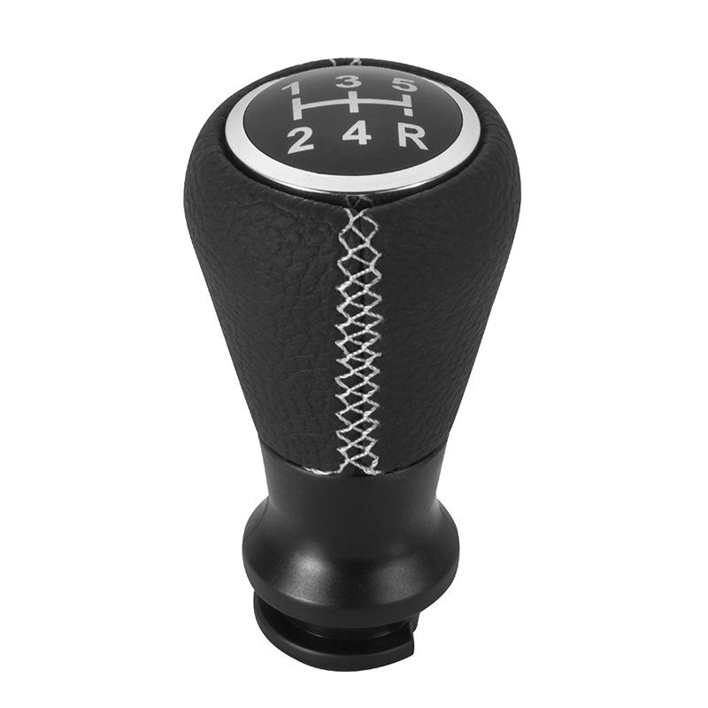 Leather Gear Shift Knob for Peugeot 106 107 205 206 207 306 307 308 309 405 406 407 508 605 Citroen C1 C3 C4