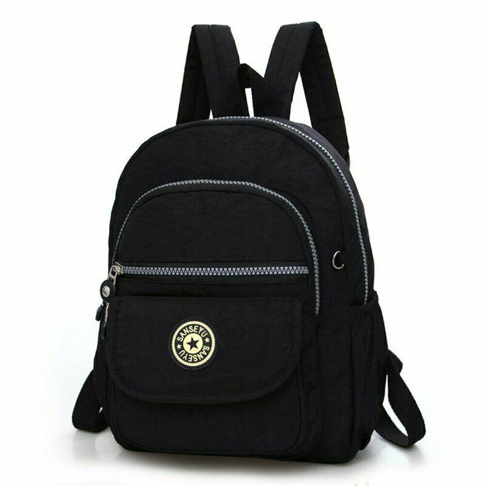 Women Mini Purse Backpack Travel Bag Shoulder Bag Rucksack чёрный