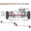 UXCELL 2pcs Car Front Stabilizer Sway Bar Link for Chevrolet Captiva Sport 2012-2015