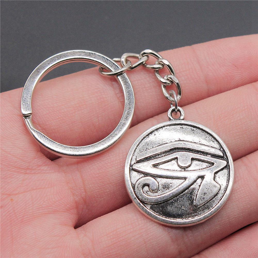 28mm Key Ring Hamsa Hand Eye Of Horus Wedding Jewelry Findings QY025