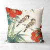 Chinesestyle Flower  Bird  Pillow Covers For Home Decor Polyester sofa cushion cov Headboard Pillow (Without Pillow Core
