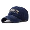 High Embroidery Snapback Hat for Men Vintage Black Green Washed Baseball Caps for Women