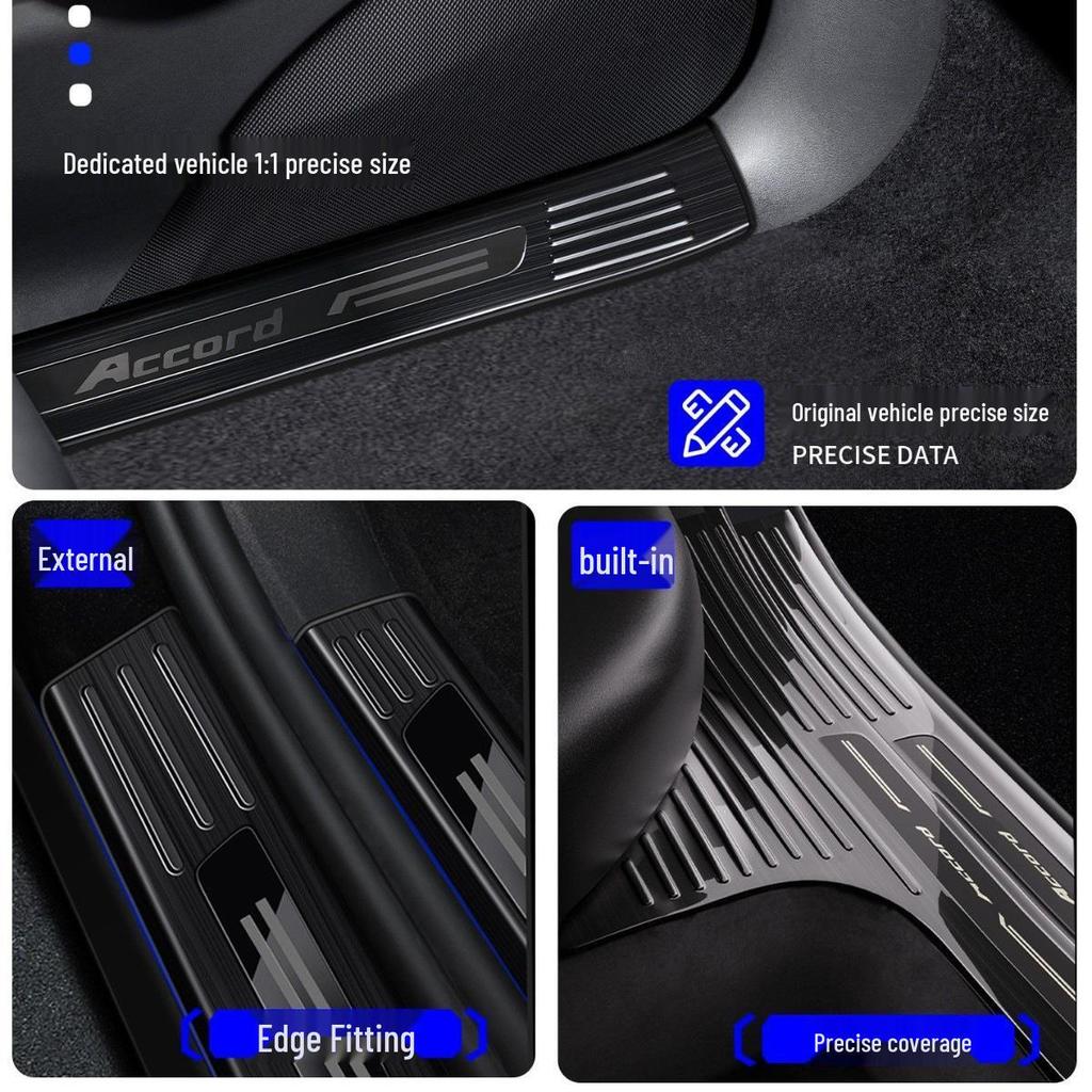 Haval Big Dog Plus Car Accessories: Compatible Foot Pedals & Stainless Steel Door Sill Protection (Second Gen) for 26 Models