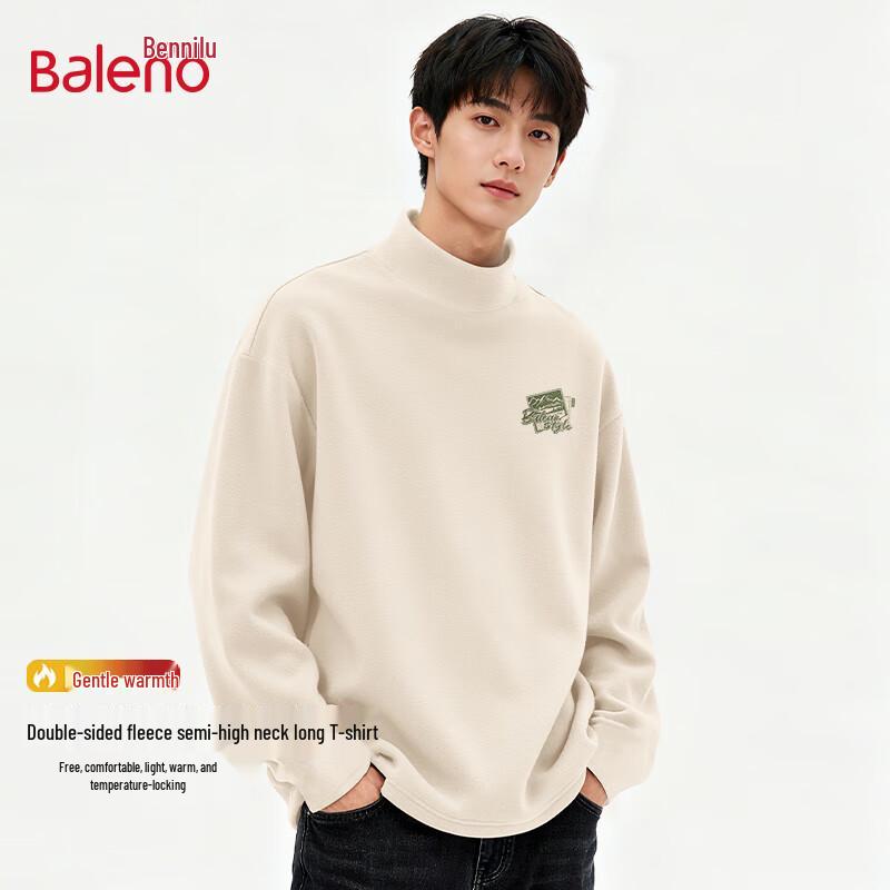 Baleno Men s Thermal Mock Neck Long Sleeve T-Shirt 3XL
